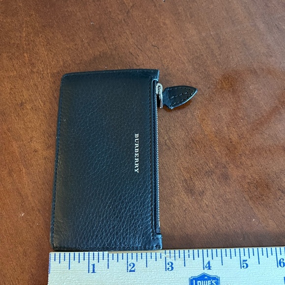Burberry black/green Card holder with zipper - Picture 4 of 5